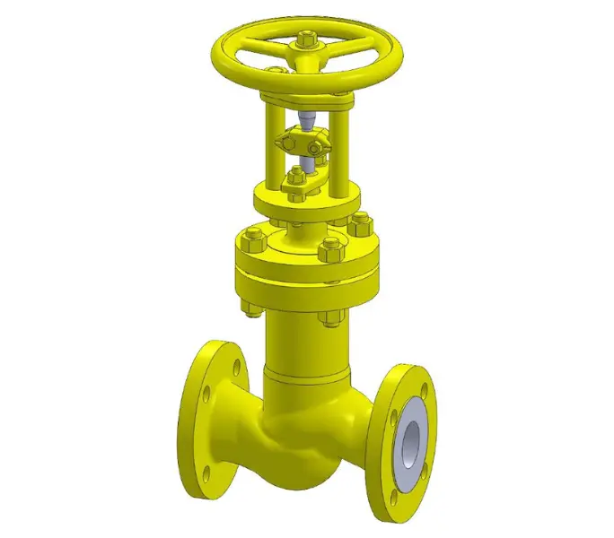 Phoenix 350EC4-5 Euro Chlor approved bellows sealed chlorine shut-off valve Class 300 with handwheel